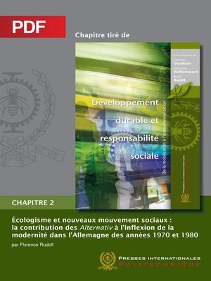 cover image of Écologisme et nouveaux mouvement sociaux (Chapitre PDF)